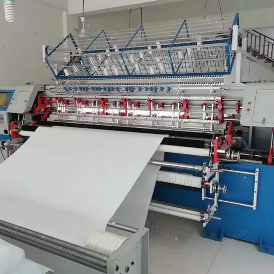 Цена на стегальную машину для изготовления одеял из Китая. Многоигольная швейная машина для квилтинга.